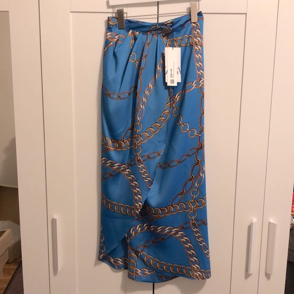 Zara Chain Print Pareo Skirt - Picture 8 of 11